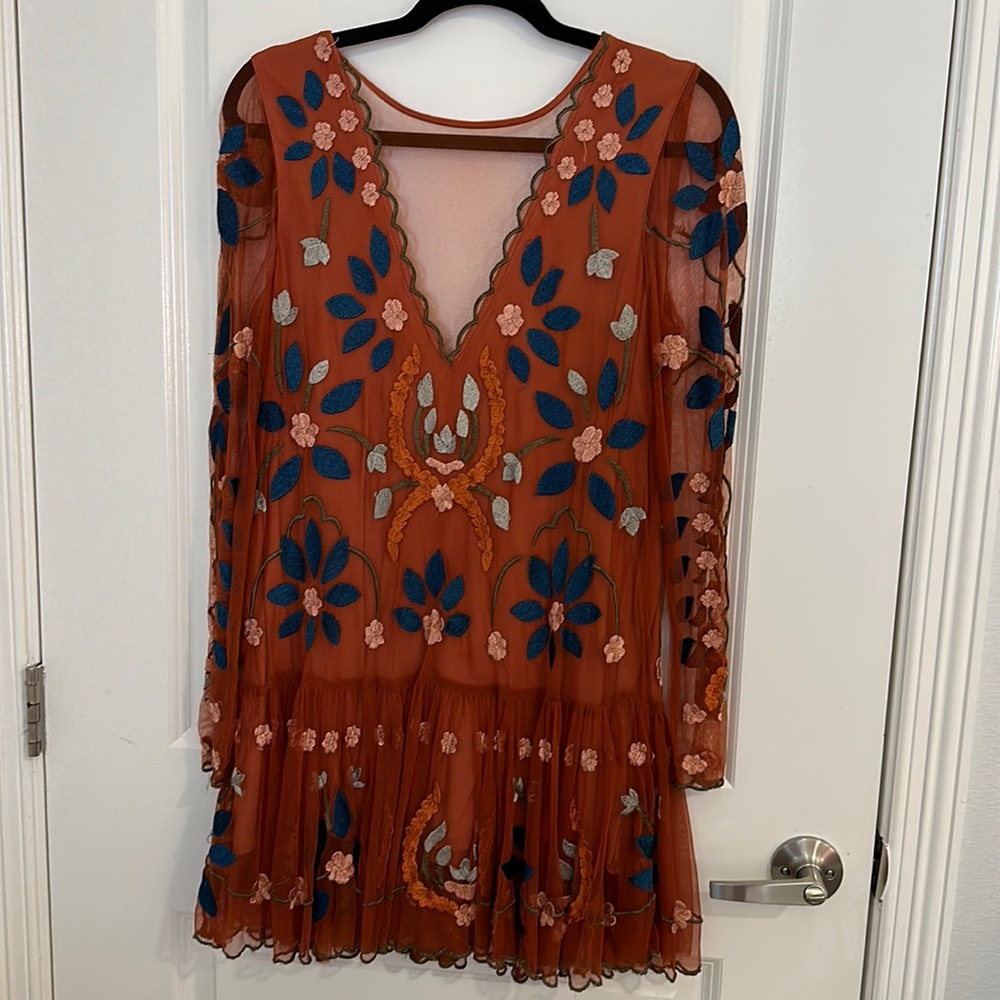 Free People Embroidered Dress Hearts are Wild